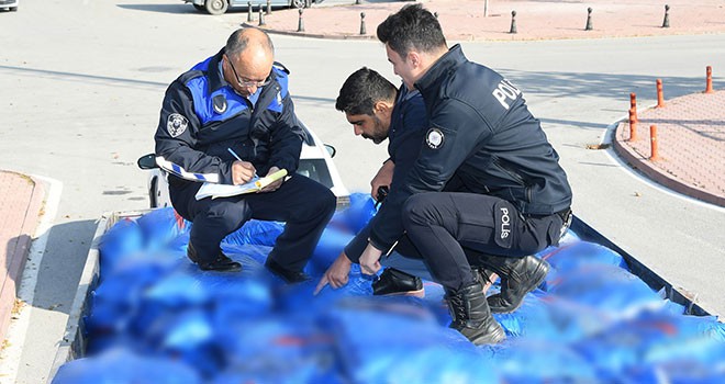 Konya Büyükşehir Belediyesinden kaçak kömür denetimi