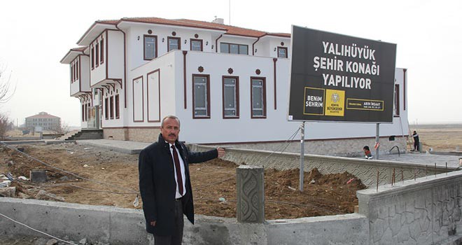 Yalıhüyük Şehir Konağı inşaatında sona gelindi