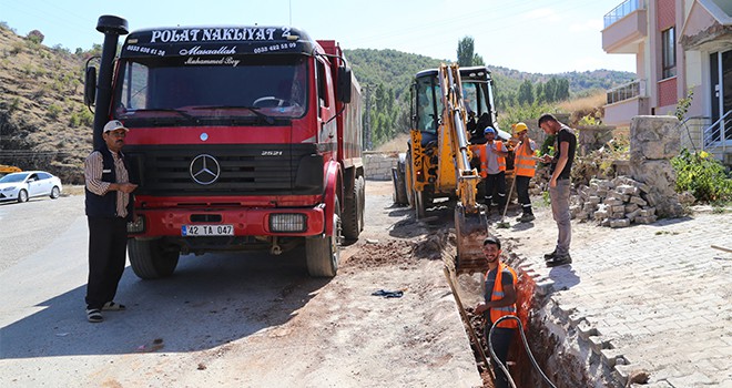 Hadim’de elektrik hatları yer altına alınıyor