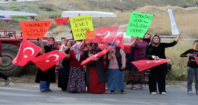 Çankırıda köylülerden eylem