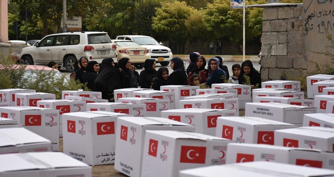 Türk Kızılayından Irakta 100 aileye yardım