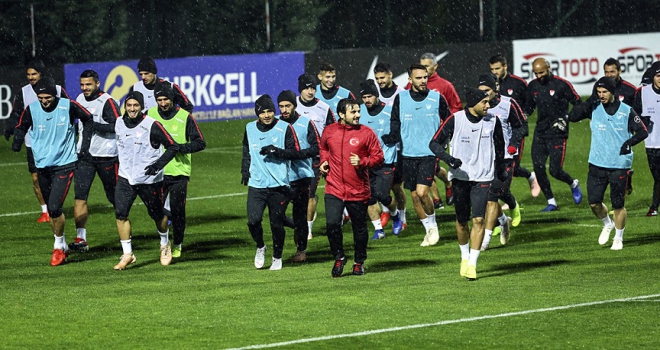 A Milli Futbol Takımı hazırlıklarını sürdürdü