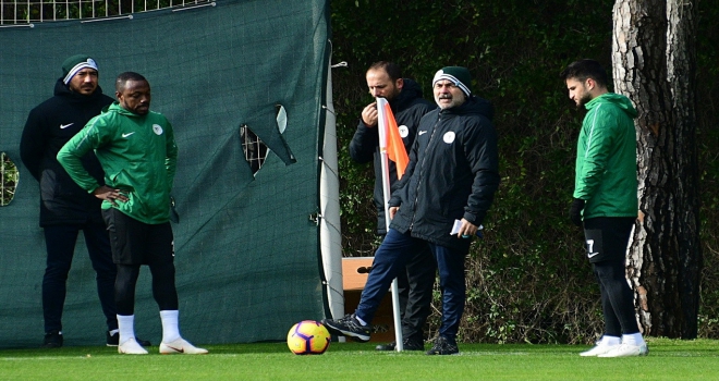 Atiker Konyasporda Erzurumspor maçı hazırlıkları