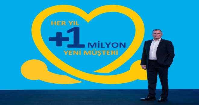 Turkcell her yıl 1 milyon yeni müşteri kazanacak