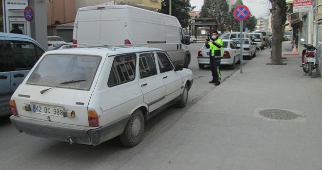 Hatalı park yapan sürücülere ceza