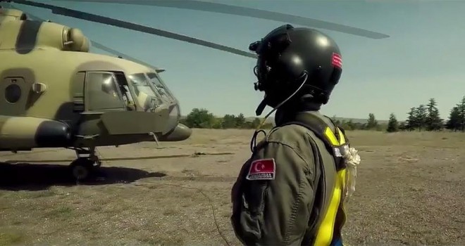 Jandarma MI-17 helikopteriyle bir ilke imza attı