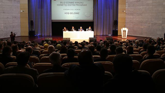 Konya'da "Bilgi Edinme Kanunu Hizmet İçi Eğitim Programı" düzenlendi