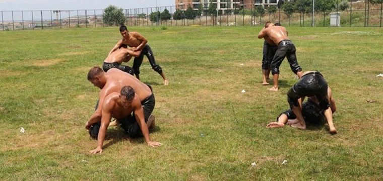 Edirneli pehlivanlar Kırkpınar hazırlıklarını tamamladı