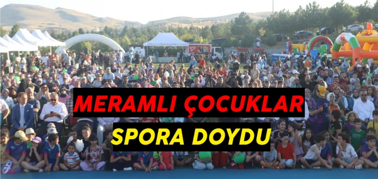 MERAMLI ÇOCUKLAR SPORA DOYDU