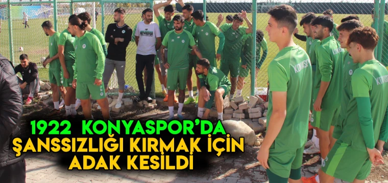 1922 Konyaspor’da şansızlığı kırmak için adak kesildi!