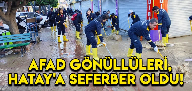 Konya AFAD, Hatay'daki su baskınlarına karşı seferber!