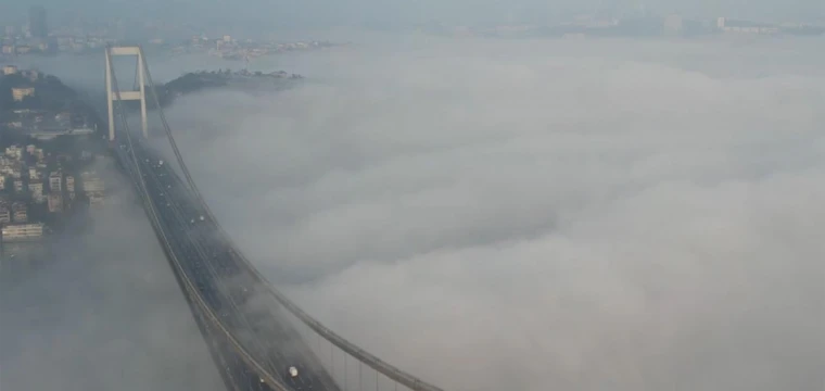 Göz gözü görmüyor! Sis yüzünden gemi trafiği durdu