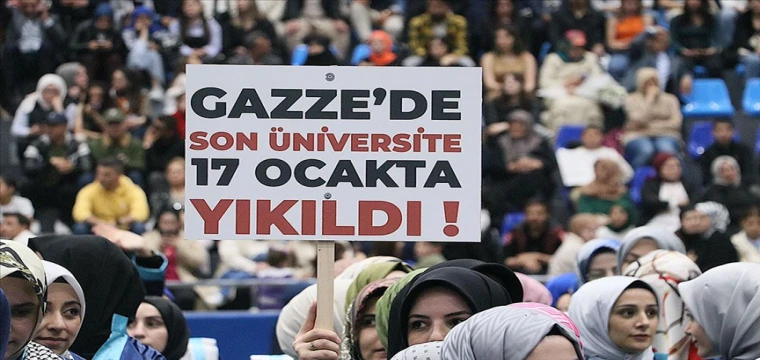 Bayburt Üniversitesi öğrencileri Filistin'e destek verdi