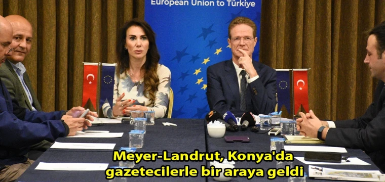 Meyer-Landrut, Konya'da gazetecilerle bir araya geldi