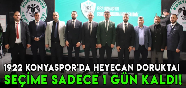 1922 Konyaspor'da heyecan dorukta! Seçime sadece 1 gün kaldı!