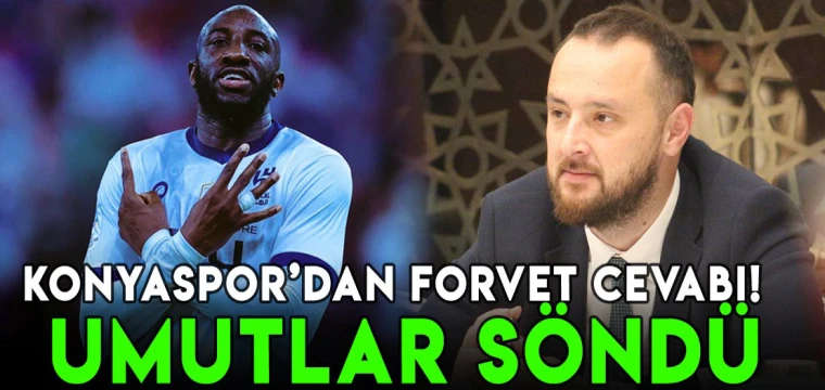 Konyaspor yönetiminden forvet cevabı! Umutlar söndü