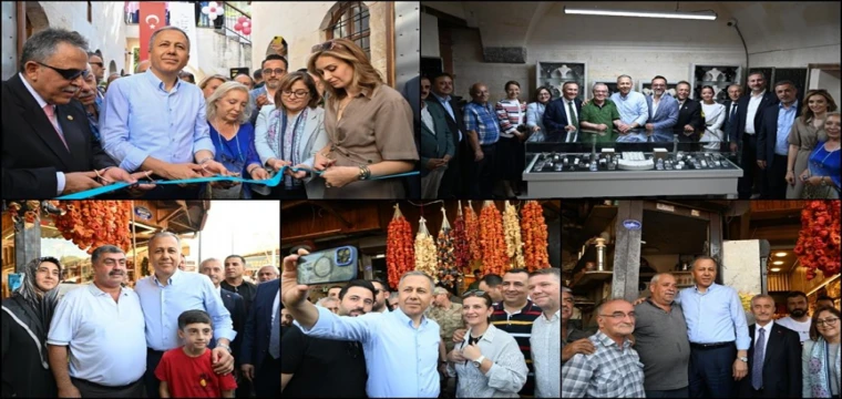 Yerlikaya, restore edilen Gaziantep'teki tarihi Şeker Hanı'nın açılışına katıldı