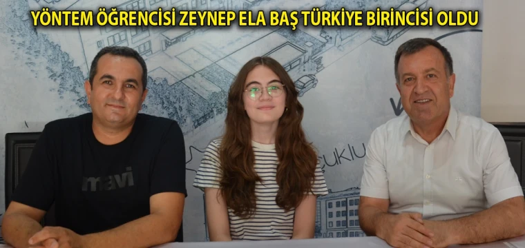 Yöntem öğrencisi Zeynep Ela Baş Türkiye birincisi oldu