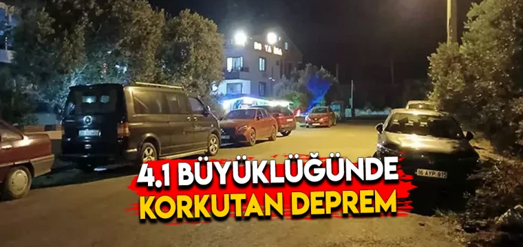 Balıkesir'de 4.1 büyüklüğünde deprem