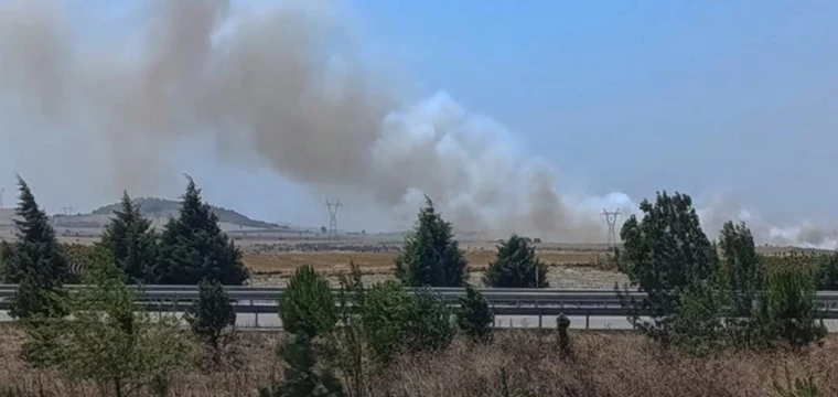 Balıkesir'de çıkan orman yangınına müdahale ediliyor