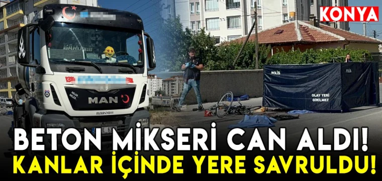 Beton mikseri can aldı! Kanlar içinde yere savruldu!