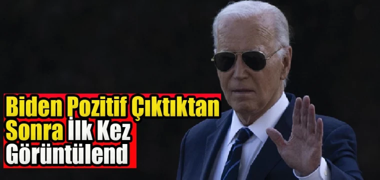 Biden, Kovid-19 testi sonrası ilk kez görüntülendi