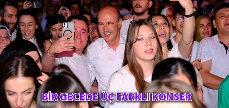 Bir gecede üç farklı konser