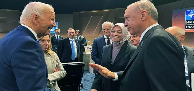 Erdoğan, Biden ile ayaküstü sohbet etti