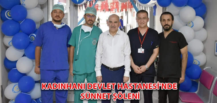 Kadınhanı Devlet Hastanesi'nde sünnet şöleni