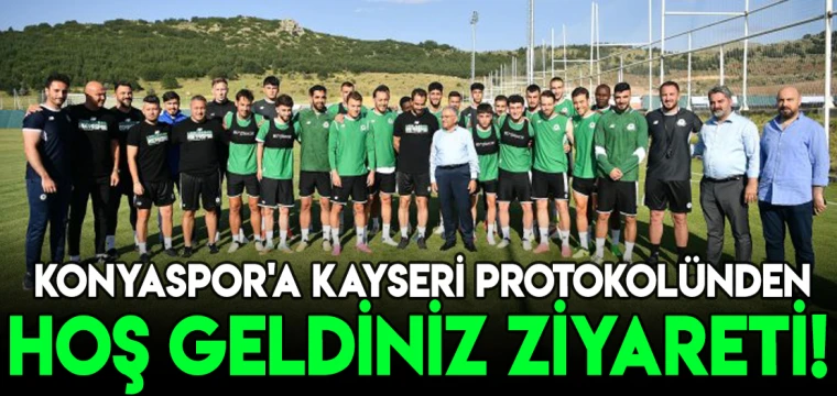 Konyaspor'a Kayseri protokolünden hoş geldiniz ziyareti!