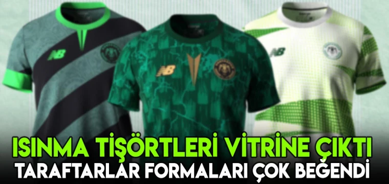 Konyaspor'da ısınma tişörtleri vitrinde! Taraftar çok beğendi!