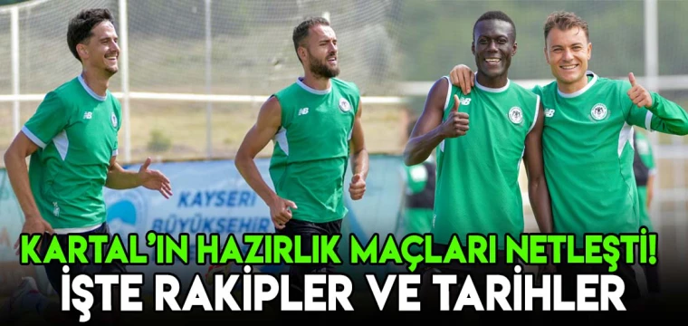 Konyaspor'un hazırlık maçı rakipleri netleşti! İŞTE O TAKIMLAR