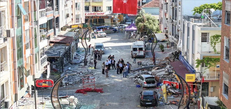 Patlamanın olduğu sokakta zarar tespit çalışmalarına başlandı