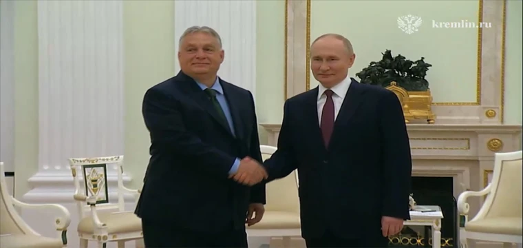 Putin ile Orban, Moskova'da bir araya geldi