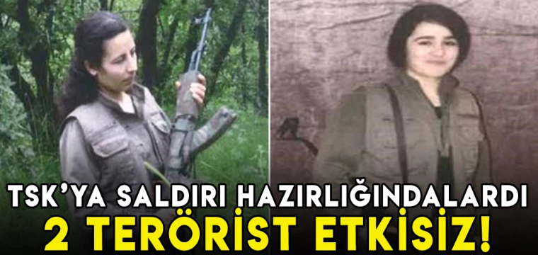 Saldırı hazırlığındaki 2 teröristi etkisiz hale getirildi