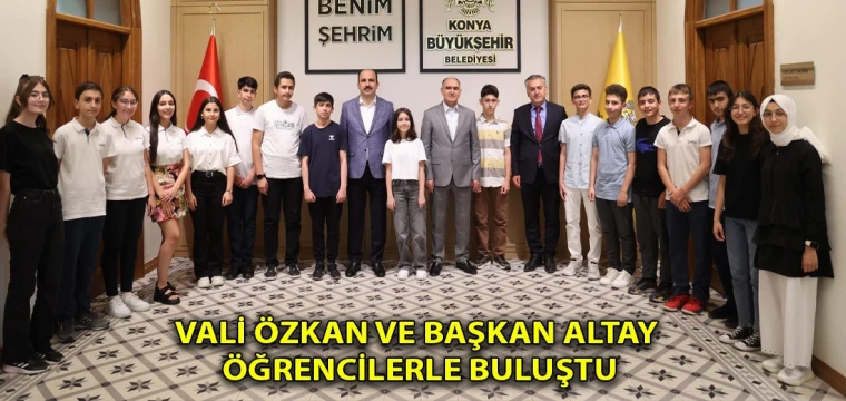 Vali Özkan ve Başkan Altay öğrencilerle buluştu