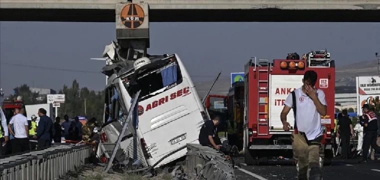 Ankara'da feci kaza