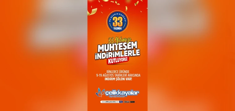 Çelikkayalar kuruluşunun 33. yılını kutluyor