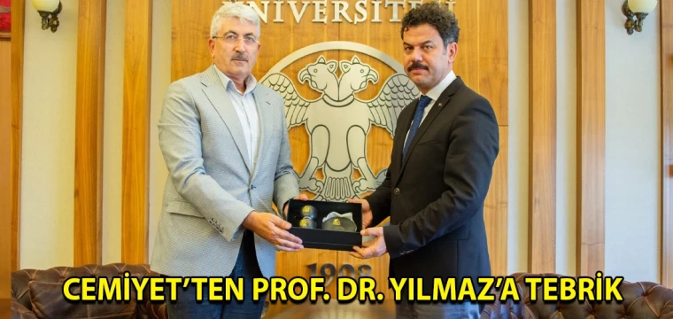 Cemiyet’ten Prof. Dr. Yılmaz’a tebrik