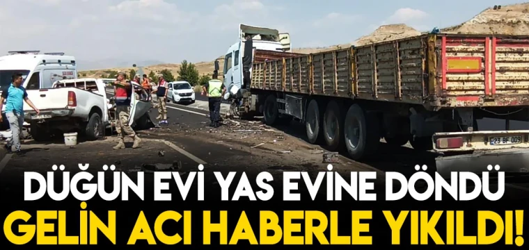 Düğün evi yas evine döndü! Gelin acı haberle yıkıldı