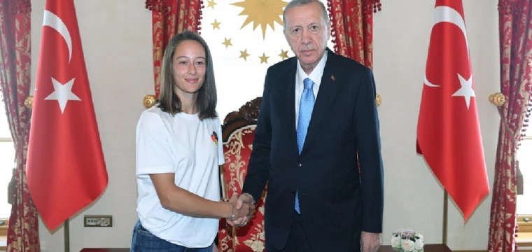 Erdoğan, Zeynep Sönmez'i kabul etti