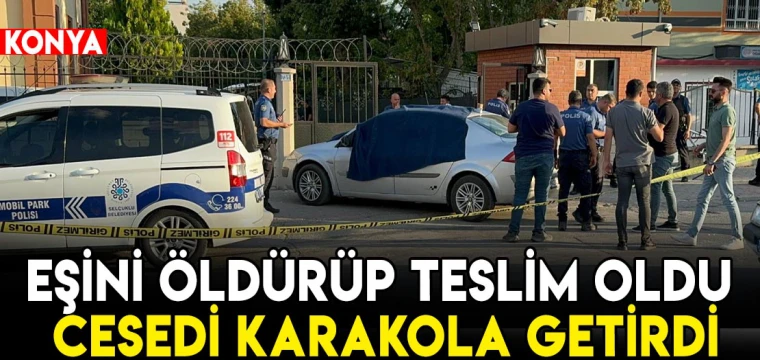 Eşini bıçaklayıp öldürdü, kendisi teslim oldu!