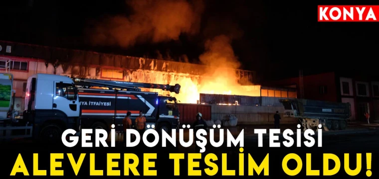 Geri dönüşüm tesisi alevlere teslim oldu!