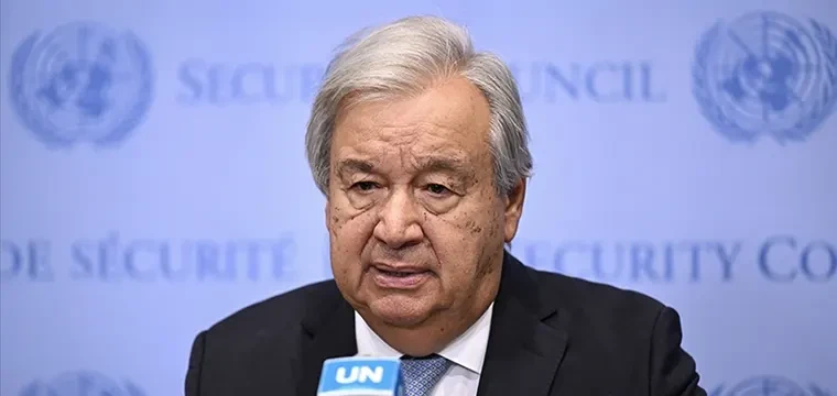 Guterres, deniz seviyeleri için uyardı