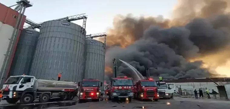 Halı fabrikasında yangın