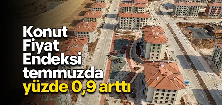 Konut Fiyat Endeksi temmuzda yüzde 0,9 arttı