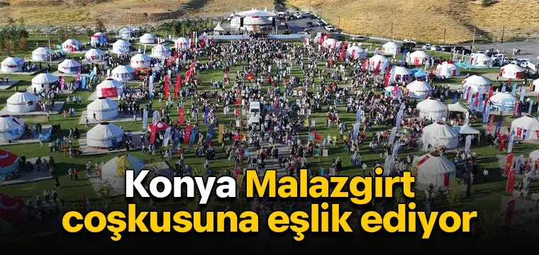 Konya Malazgirt coşkusuna eşlik ediyor