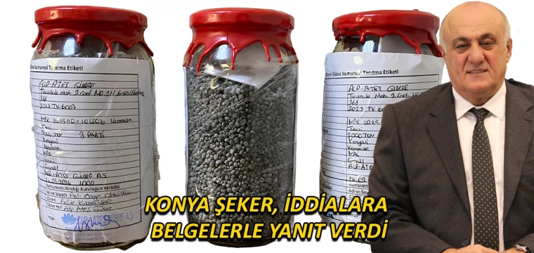 Konya Şeker, iddialara belgelerle yanıt verdi