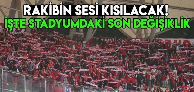 Konyaspor'da rakibin sesi kısılacak! İşte stadyumdaki son değişiklik!