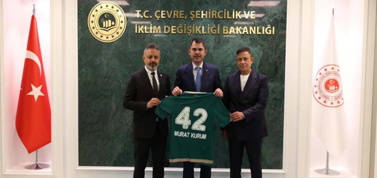 Konyaspor'dan Bakan Murat Kurum'a ziyaret